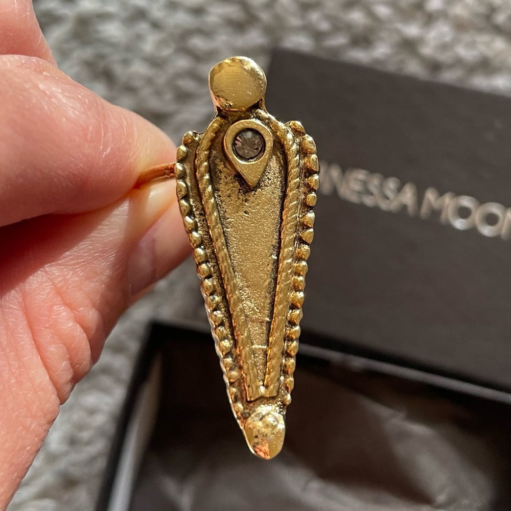 Vanessa Mooney The Good Night Moon Gold Ring - Size 6